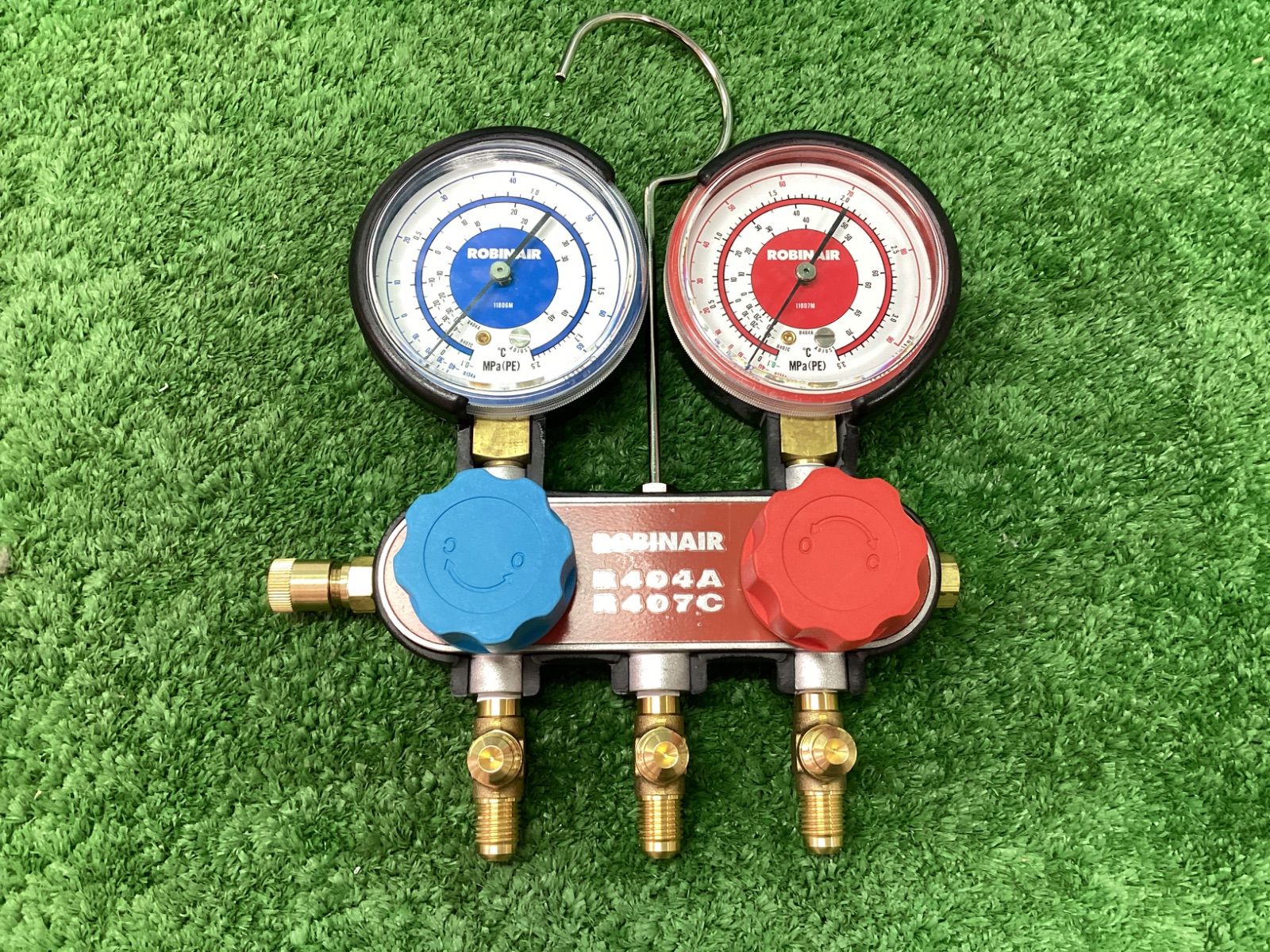 エスコ R404A R407C ゲージマニホールドキット EA101LE ITBZA4S5M69W