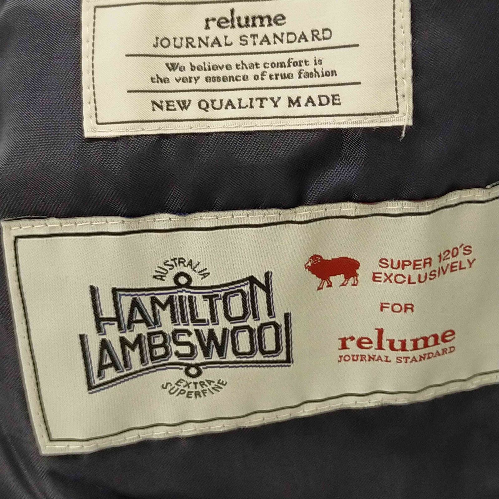 【タグ付未使用】ジャーナルスタンダードレリューム　チェスターコート　ハミルトン JOURNAL STANDARD relume（ジャーナルスタンダード レリューム