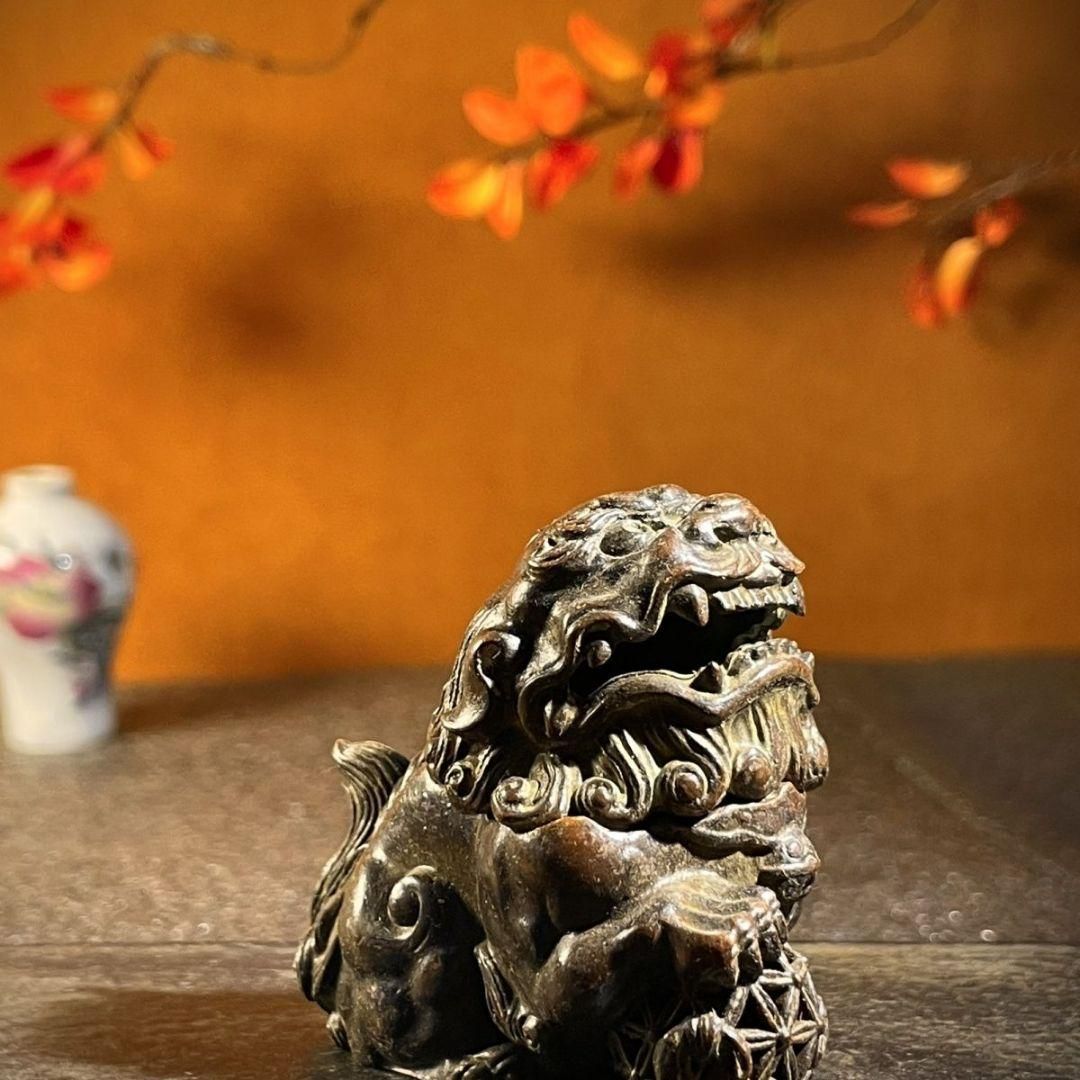 銅製 双竜獣足薫香炉  祥竜纏纏香炉 香道具 装飾品 工芸品  置物 銅製 双竜獣足薫香炉 祥竜纏纏香炉 香道具 装飾品 工芸品 置物