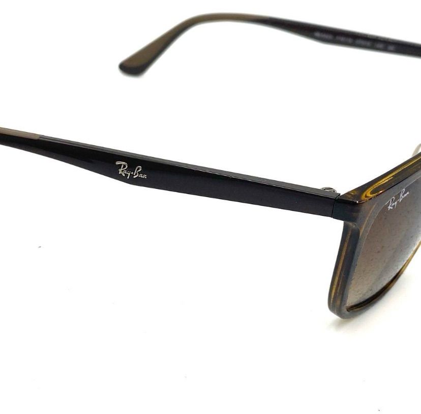 美品　レイバン　サングラス　べっ甲柄　ウェリントン Ray-Ban レイバン サングラス アイウェア ウェリントン べっ甲 柄 57