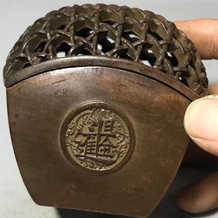 銅 細工 香炉 日進斗金斗形薫香炉 檀香炉 茶台薫炉 装飾品 工芸