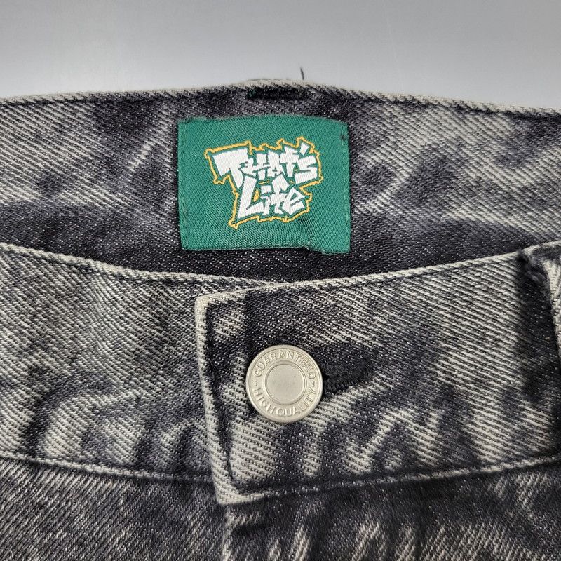 ザッツライフ WIDE DENIM PANTS TF-25030 中古品】 THAT'S LIFE ザッツライフ WIDE DENIM PANTS TF-25030