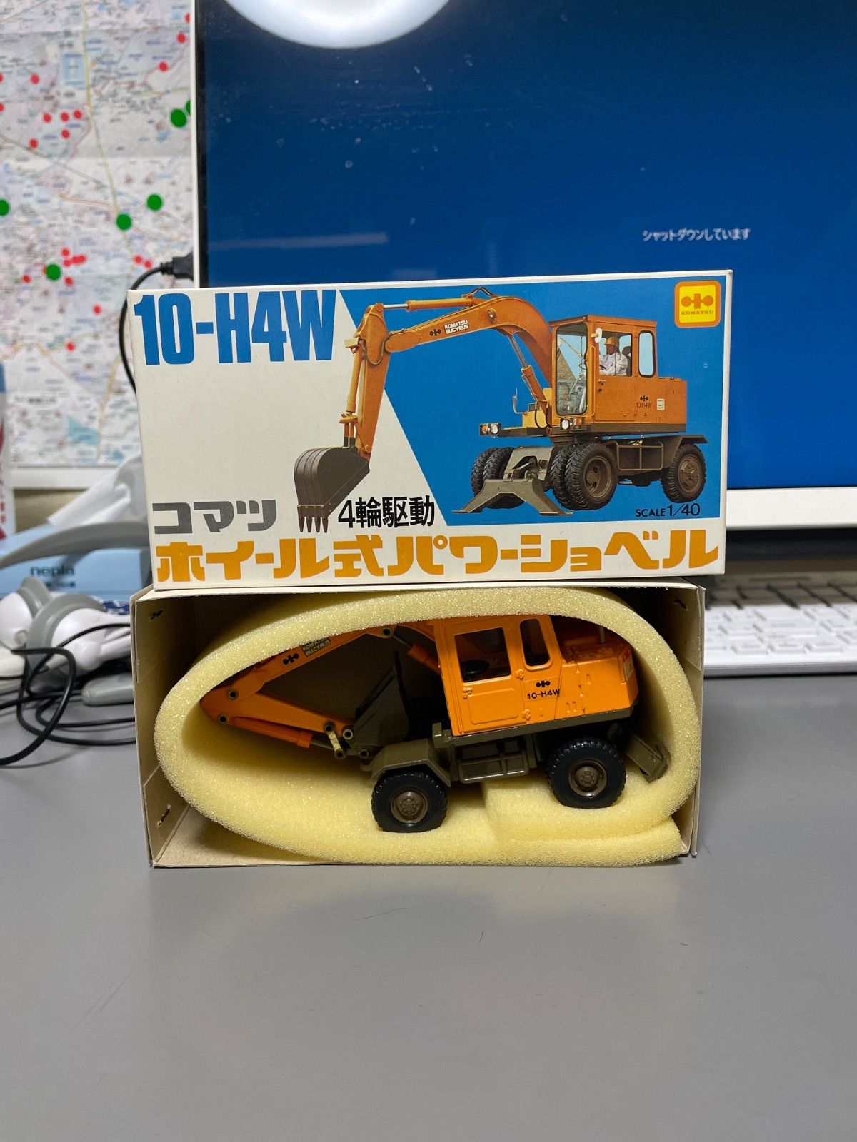 *Diapet コマツ ホイール式パワーショベル 4輪駆動 10-H4W Yahoo!オークション - ダイヤペット K－46 コマツホイール式