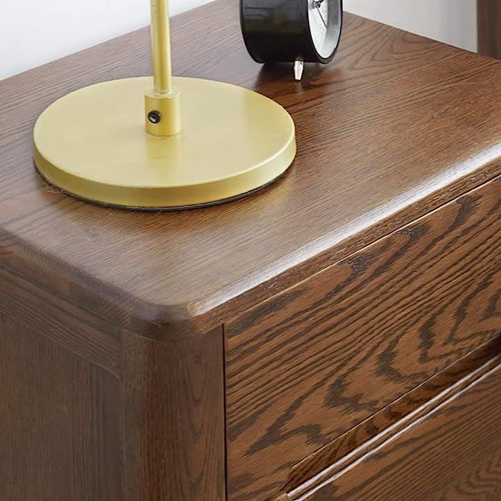 MU RONG ナイトテーブル アメリカオークウッド ベッドサイドテーブル