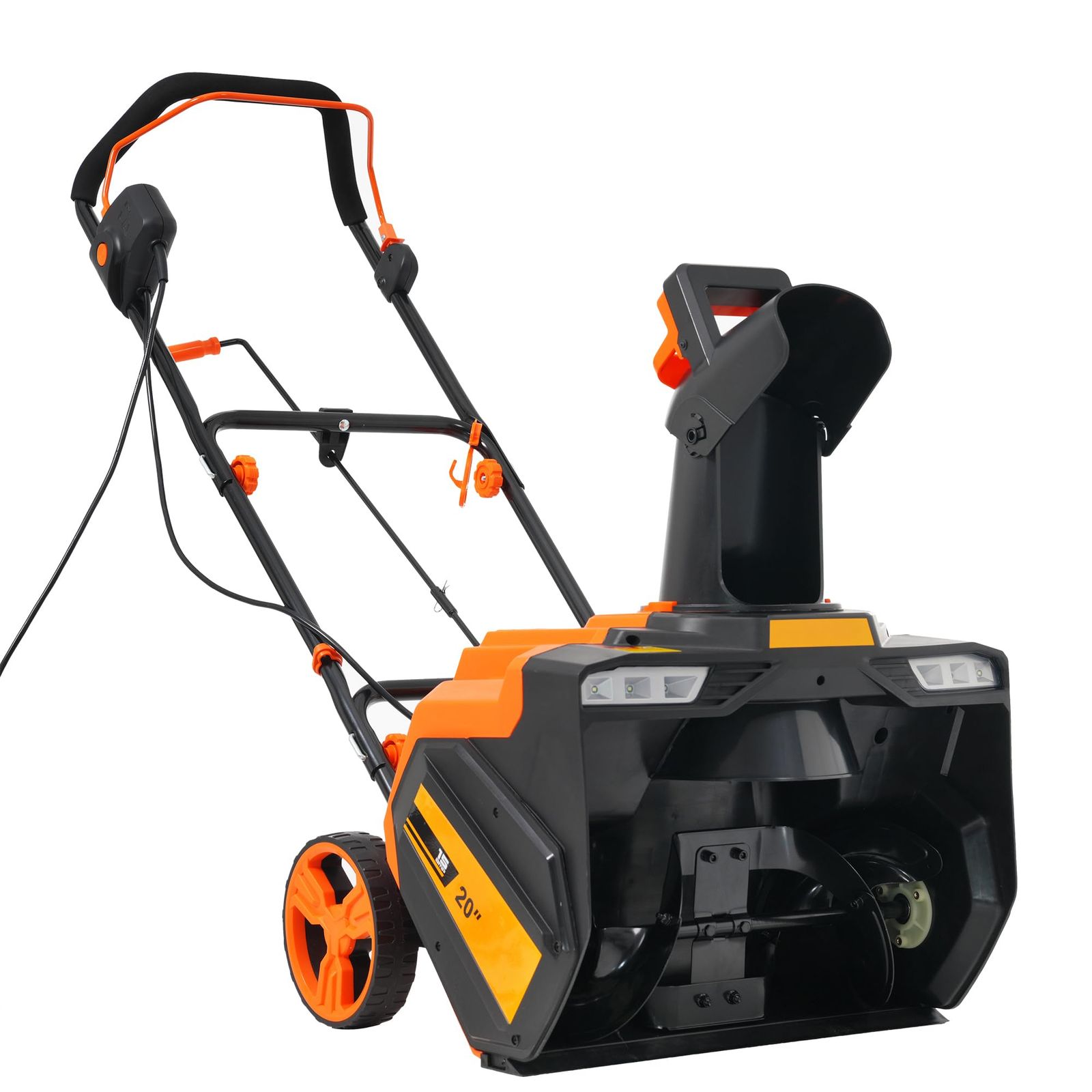 商品 OSJ 除雪機 小型 手押し式 電動除雪機 LEDライト付き 除雪器具 軽量 電動除雪スコップ 操作簡単 除雪スコップ 家庭用 除雪用具 安全スイッチ 除雪幅50cm 除雪深30cm 射程距離10m 10M電源ケーブル 降雪 清掃 快適 玄関 オ