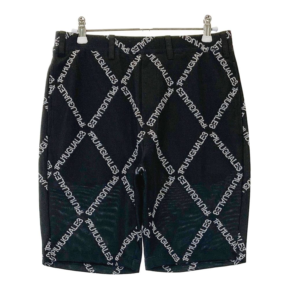 サイズ 4 1PIU1UGUALE3 GOLF GRK064 ハーフパンツ 総柄 ブラック系 240101441193 ゴルフウェア メンズ ストスト