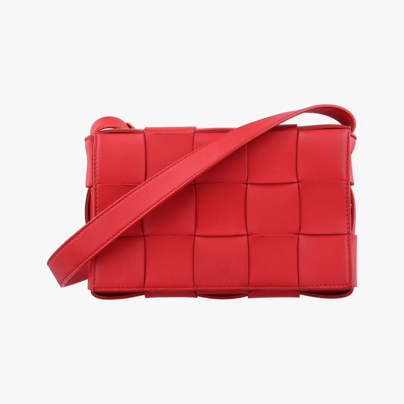 ボッテガヴェネタBottega Venetaカセット レッド ラムスキン B08555775B