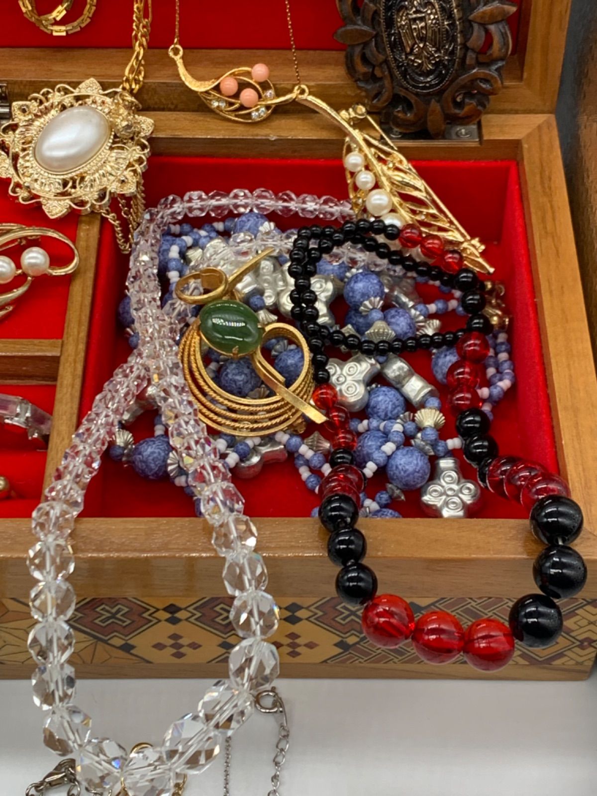 アクセサリーセット（ネックレス、イヤリング、ブローチ、リング）　遺品整理 遺品整理 生前整理 アクセサリー まとめ売り ネックレス リング