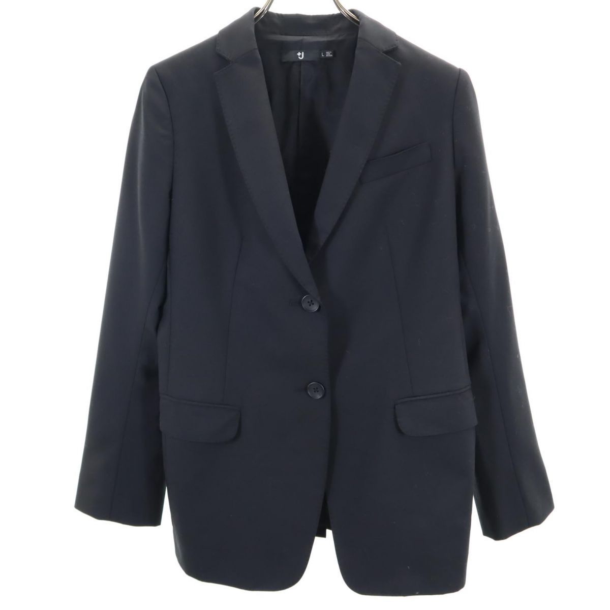 ウールジャケットセットアップ可能黒ブラックBLACK+Jプラスジェイ