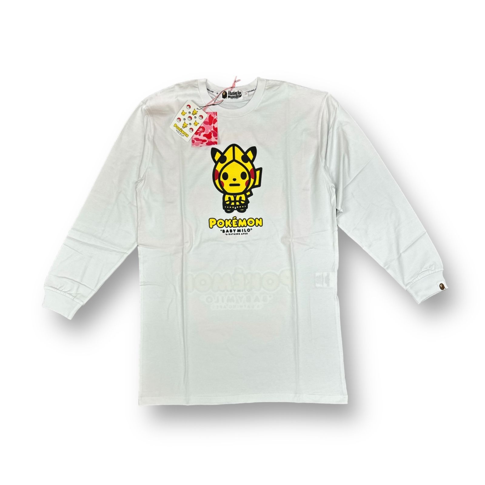 定価15400円 A BATHING APE × POKEMON ピカチュウTシャツ 長袖 