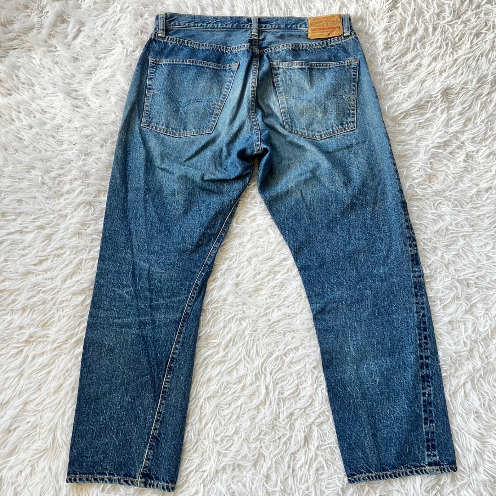 メンズ WAREHOUSE ウエアハウス セコハン 1105 W36 デニムパンツ 革 