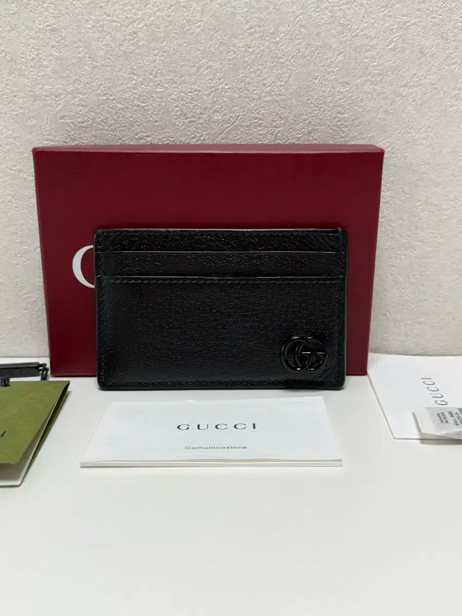 GUCCI グッチ マーモント GG ブラック ロゴ カードウォレット