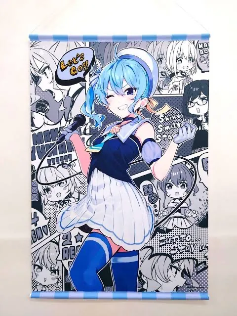 ホロライブ 星街すいせい 50万人記念 タペストリー ならせ 