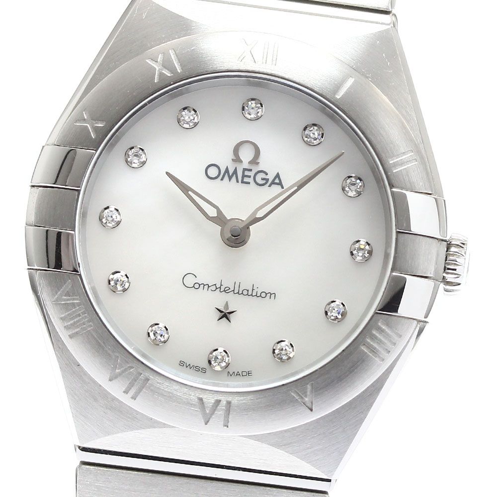 オメガ OMEGA 131.10.25.60.55.001 コンステレーション マンハッタン 12Pダイヤ クォーツ レディース箱 保証書付き_913251