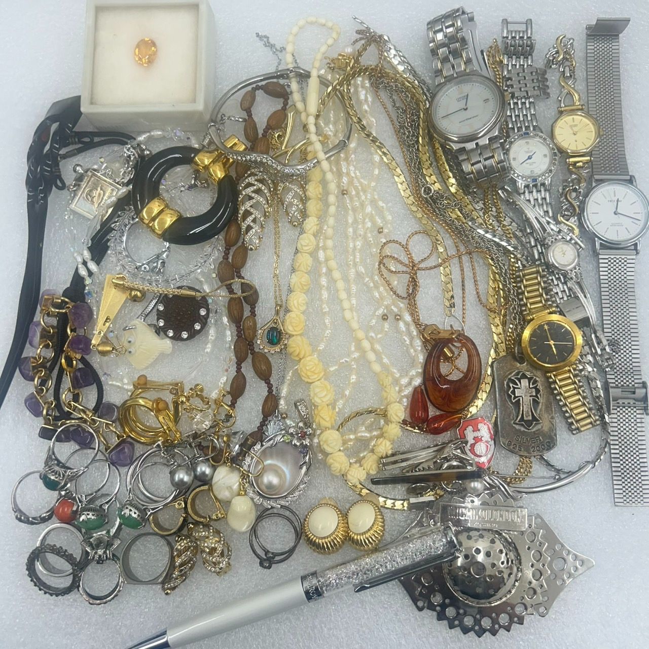 色石・ブランド多め】遺品整理 生前整理 アクセサリー 時計