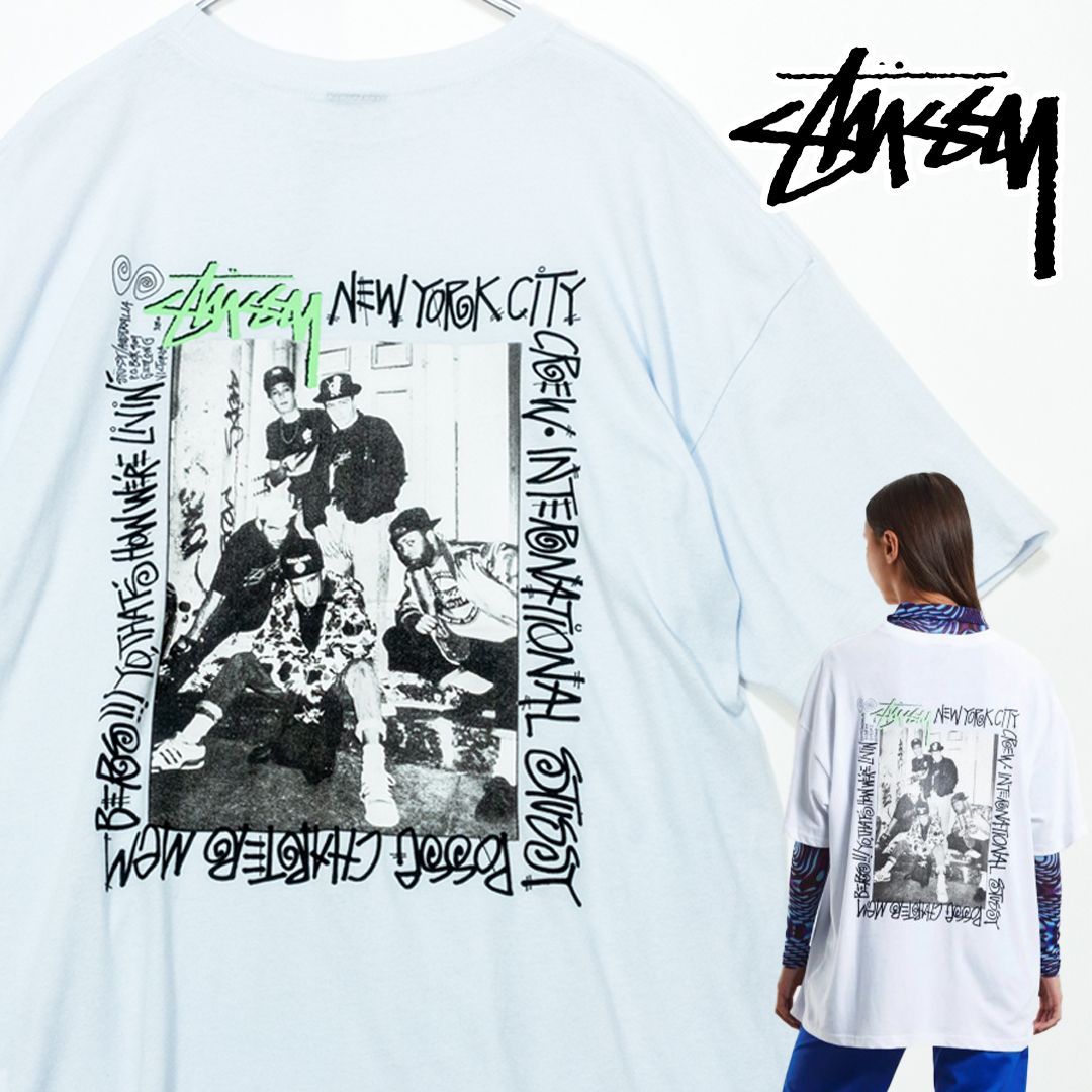 Stussy New York City クルーTシャツ メンズ ホワイト - Import shop