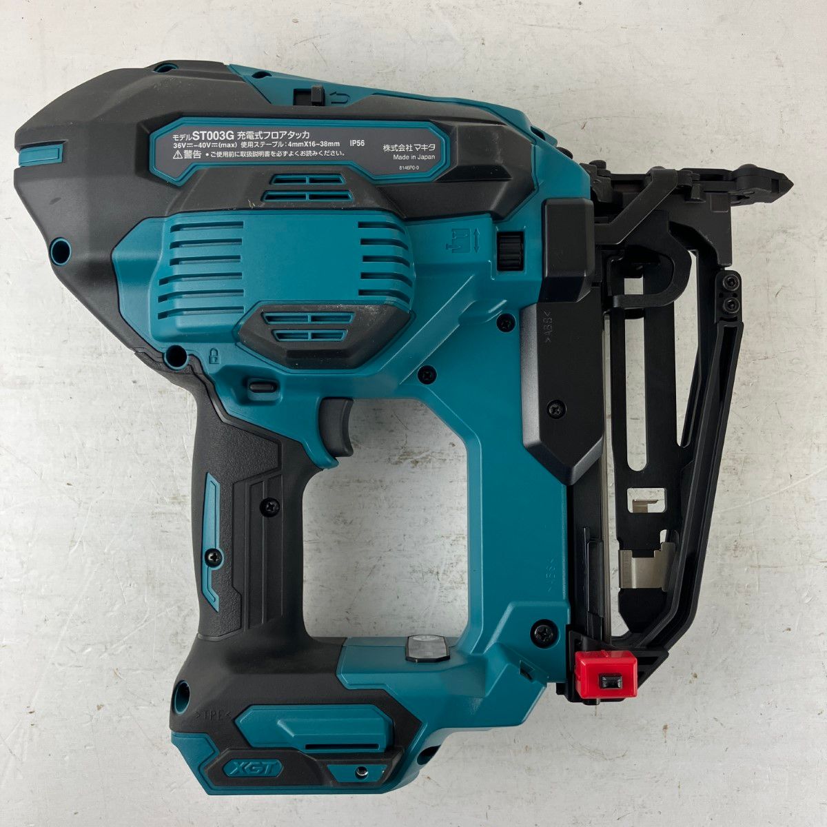 ЗЗMAKITA マキタ 40v 38mm 充電式フロアタッカ 取説 バッテリー 充電器無し ST003G ブルー