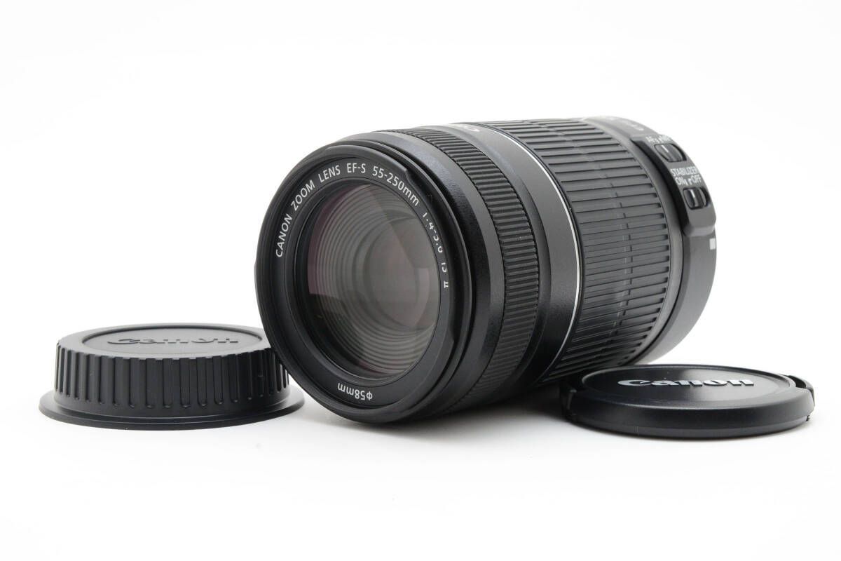 ☆美品☆キヤノン CANON ZOOM LENS EF-S 55-250mm F4-5.6 IS II 望遠 