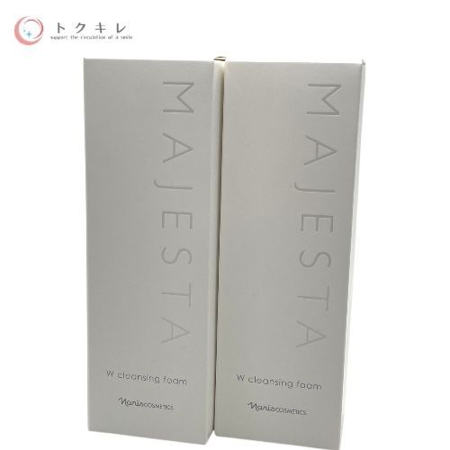 トクキレ ナリス マジェスタ W洗顔フォーム 100g 2本セット クレンジング＆洗顔W対応の贅沢泡洗顔