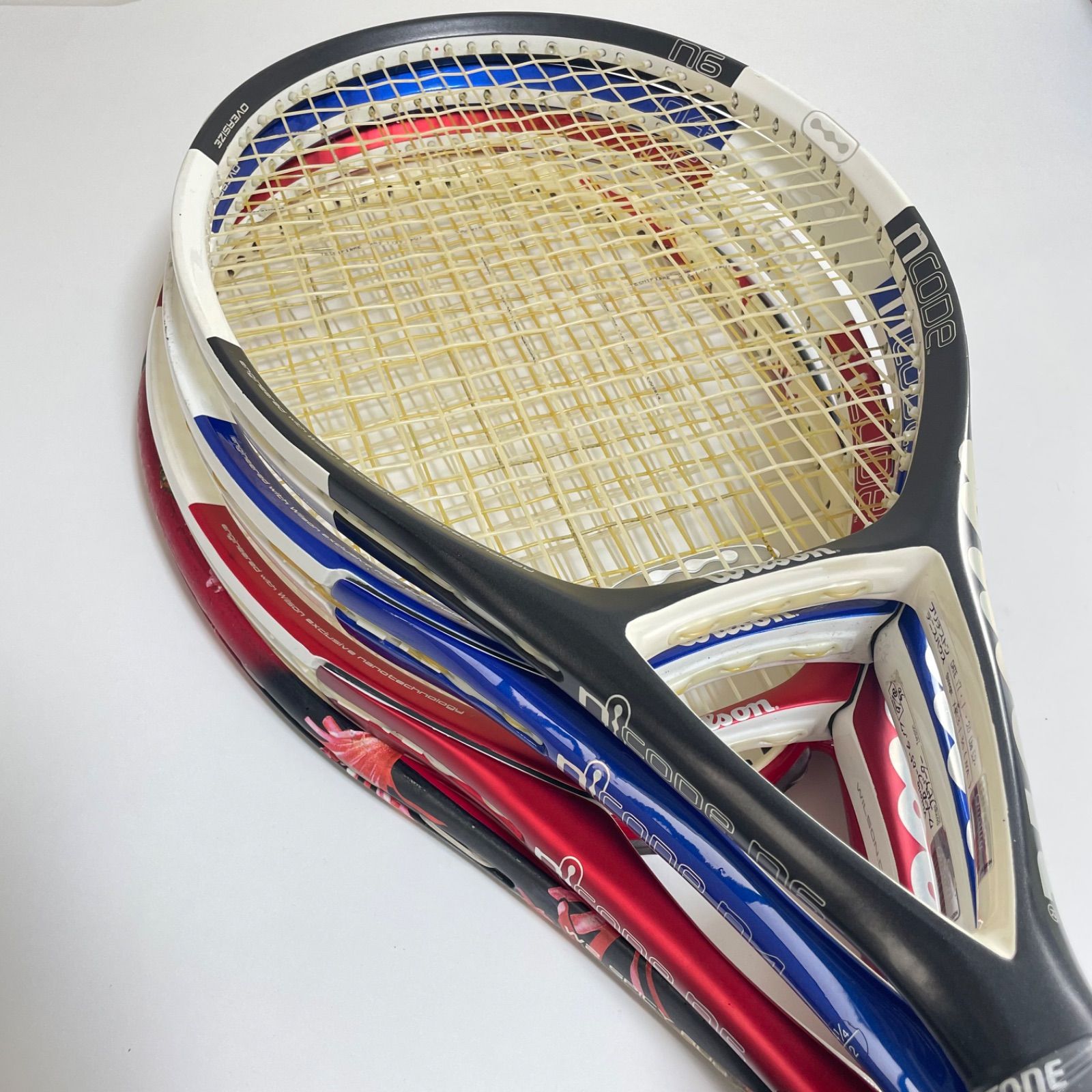 Wilson n code n4 - n6 - n5 - W2 ウィルソン エヌコード 硬式テニスラケット 4本セット まとめ