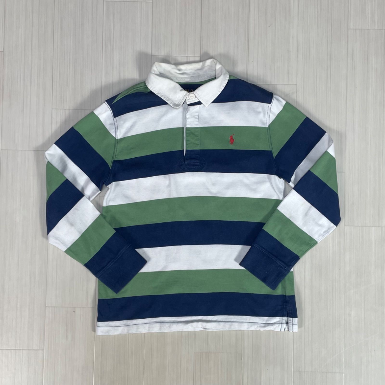 Rugby by Ralph Lauren ラガーシャツ Lサイズ RALPH LAUREN ラルフローレン 長袖 ラガーシャツ ユースサイズ L