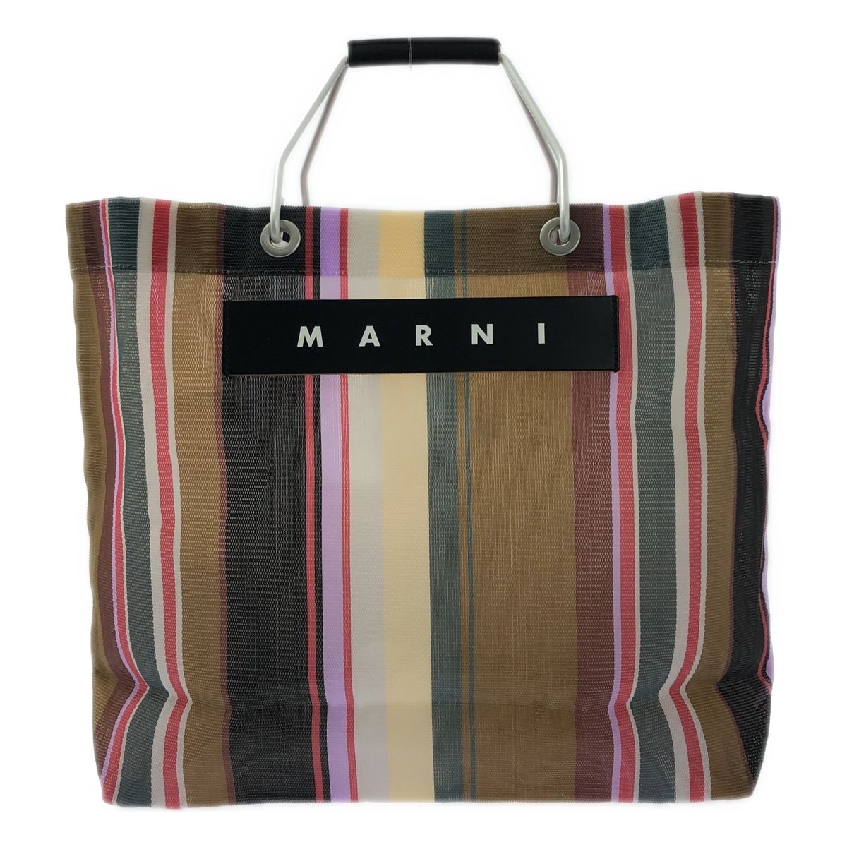 MARNI マルチカラーストライプトートバッグ マルチカラー MARNI MARKET STRIPE BAG | Marni