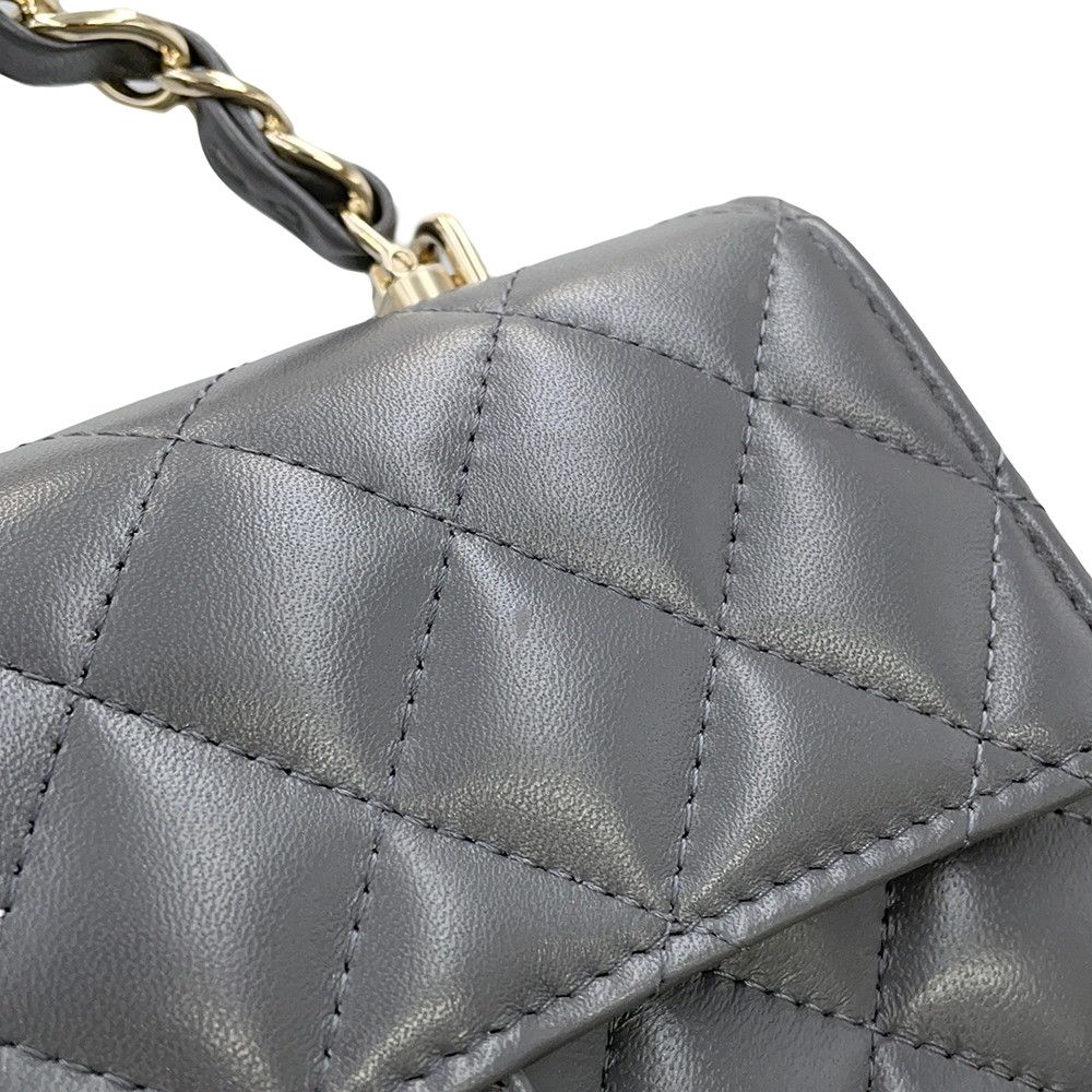 シャネル チェーンウォレット マトラッセ トップハンドル ココマーク  