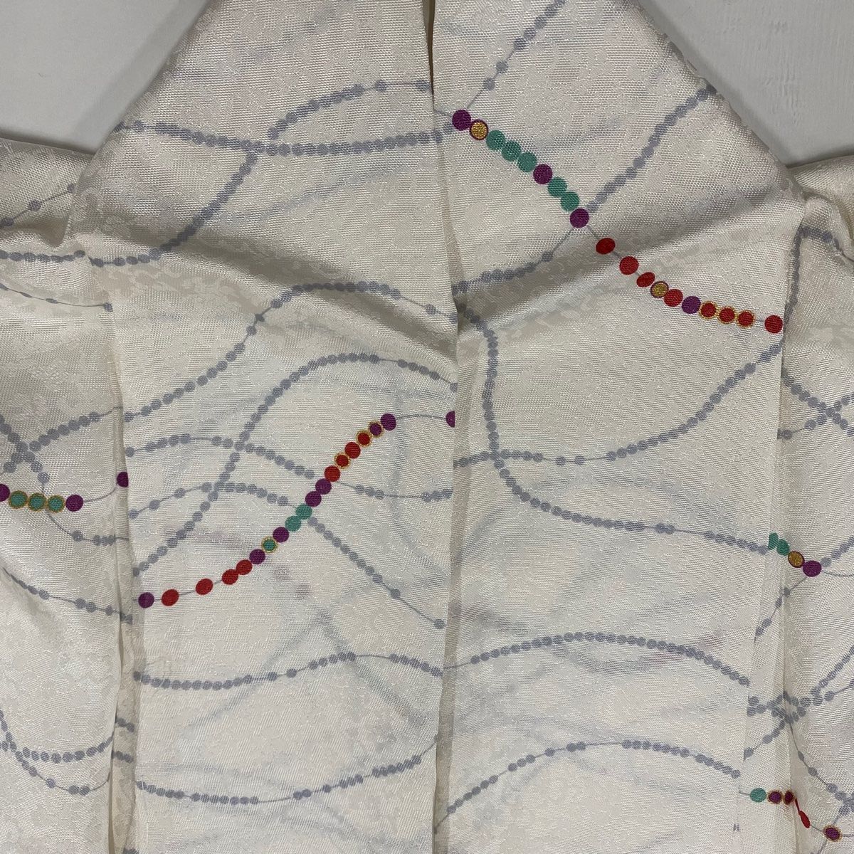 きぬたや 小紋 総絞り 菱 モノトーン 白黒 鹿の子 お洒落 着物 124a d