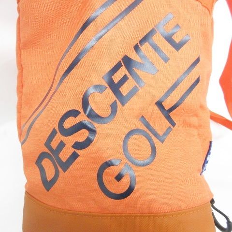 DESCENTE - デサント ゴルフ トートバッグ ロッカーバッグ ロゴ プリント オレンジ デサント DESCENTE GOLF ゴルフ Move Sport トートバッグ