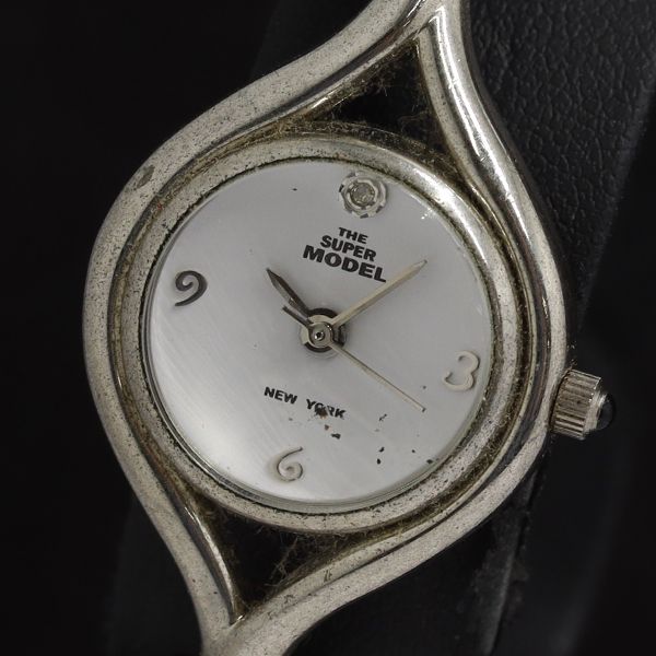 ザスーパーモデル S-1017 QZ ホワイト文字盤 レディース腕時計