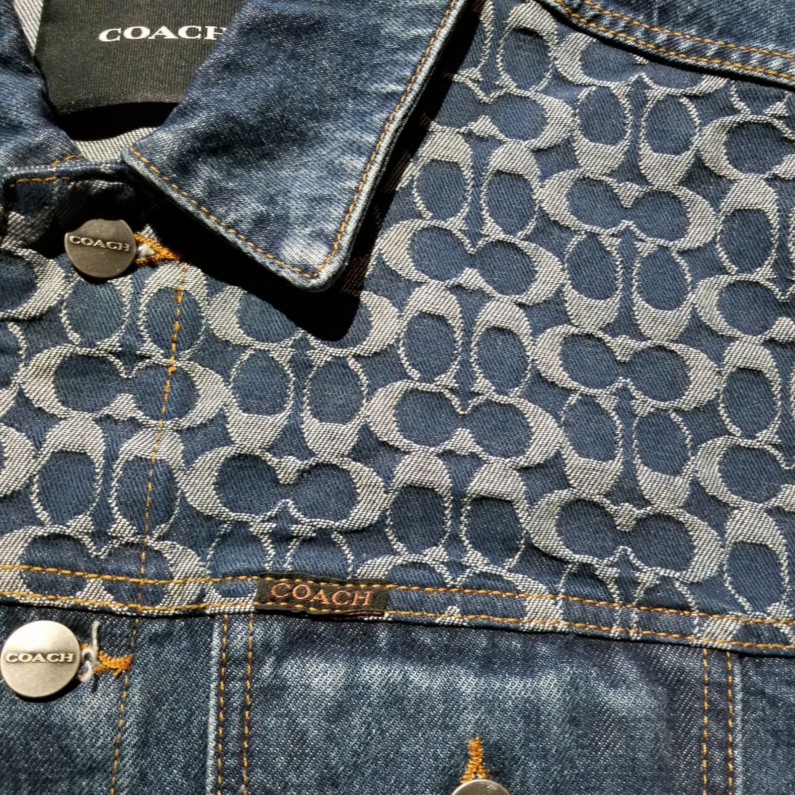 COACH 24AW デニム トラッカージャケット Gジャン シグネチャー