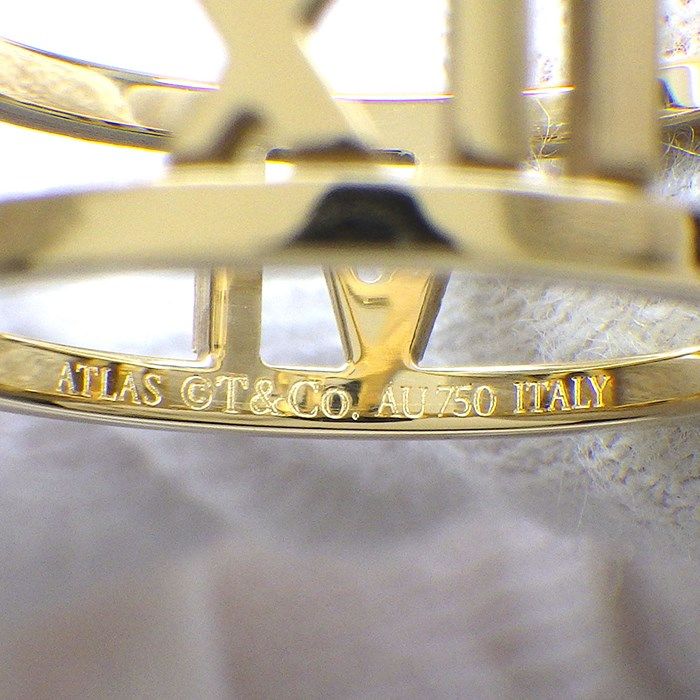 ティファニー Tiffany & Co. リング アトラス オープン K18YG 9.5号  