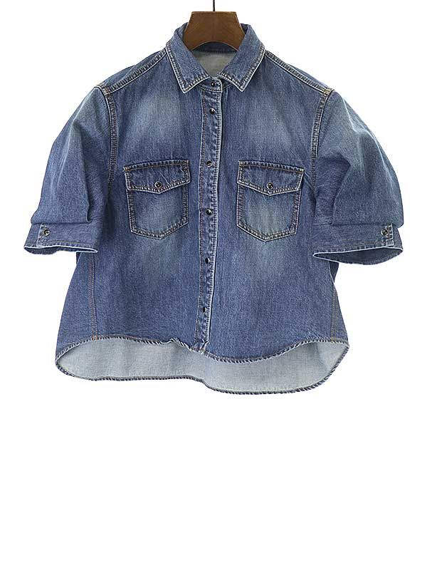 Sacai  2023SS ショートスリーブデニムシャツ