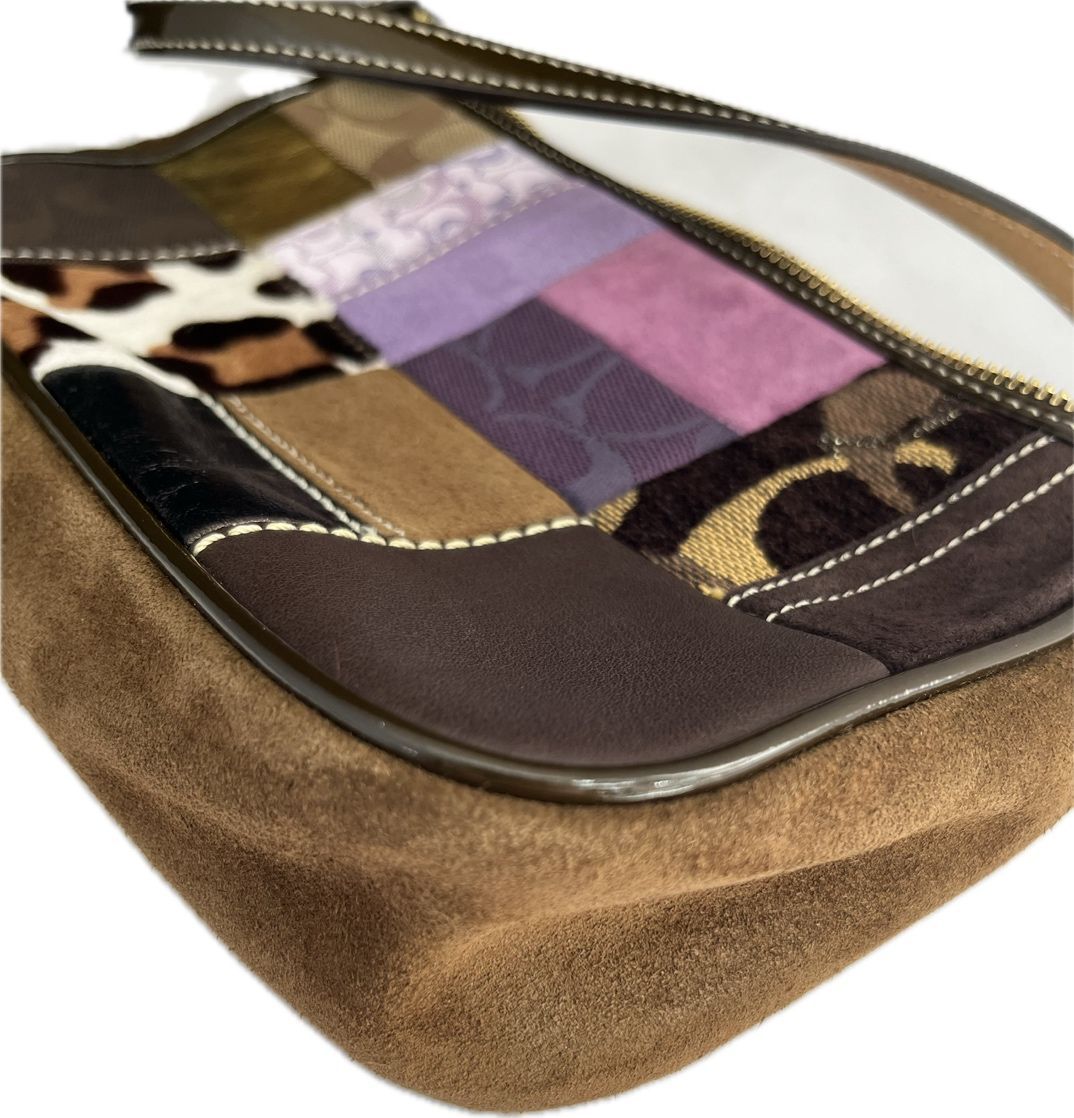 コーチ ハンドバッグ アクセサリーポーチ　パッチワーク マルチカラー　7071 コーチ 7071 アクセサリーポーチ ハンドバッグ パッチワーク マルチ