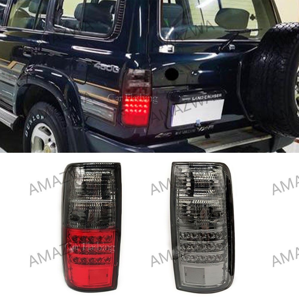 【送料無料】ランドクルーザー LC80 FJ80 4500対応 LEDテールランプ 91〜97年式 左右セット ブレーキランプ付き ABS製 赤白/赤黒/オールブラック