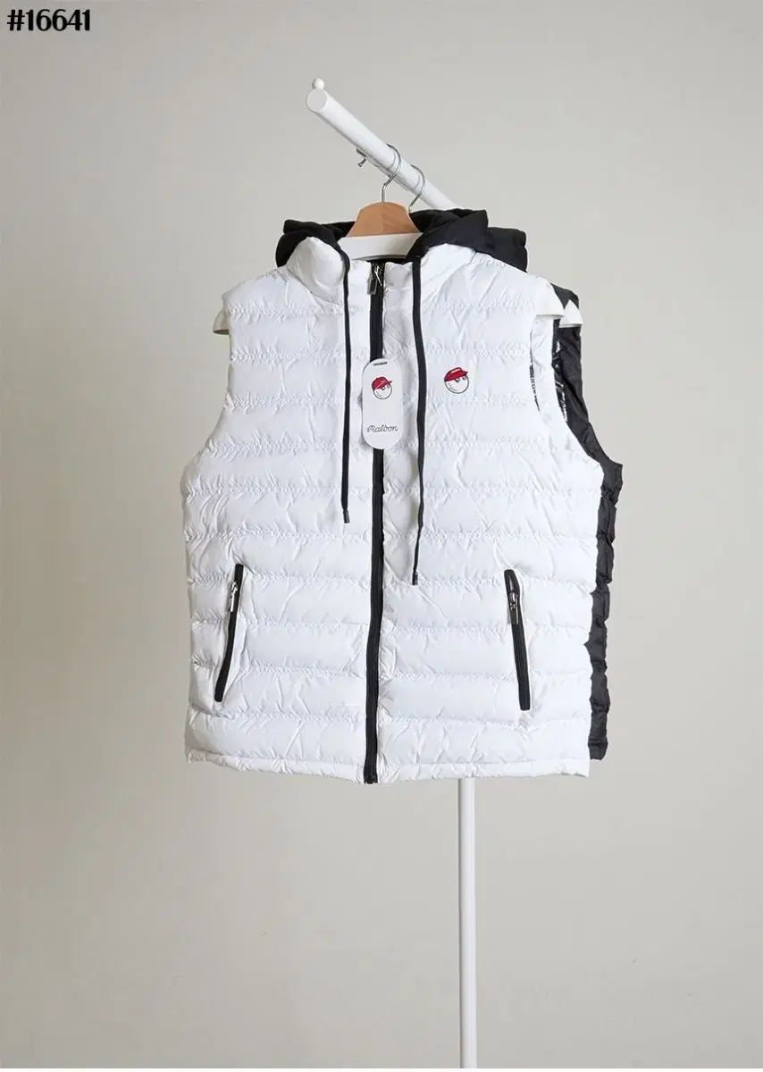 MALBON GOLF マルボンゴルフ メンズ バケット 刺繍 ロゴ スクリプト ダウンベスト