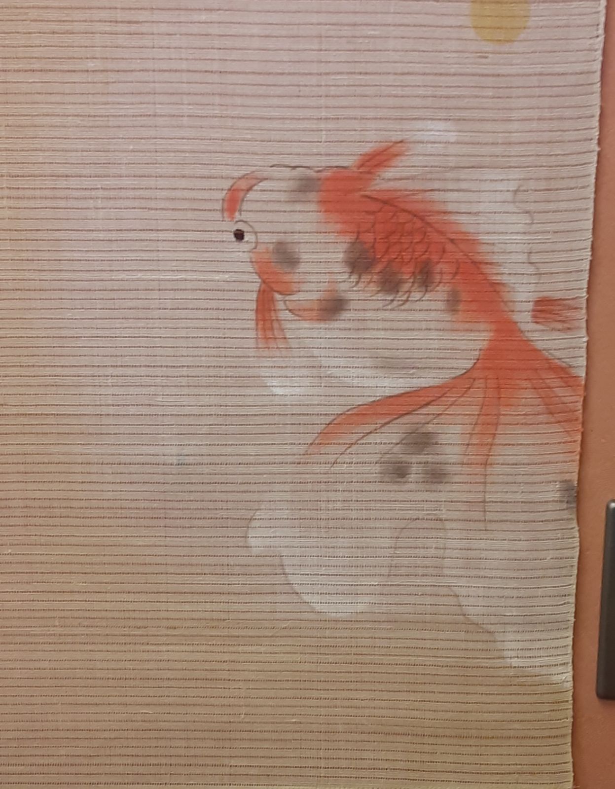 濡れ描き金魚