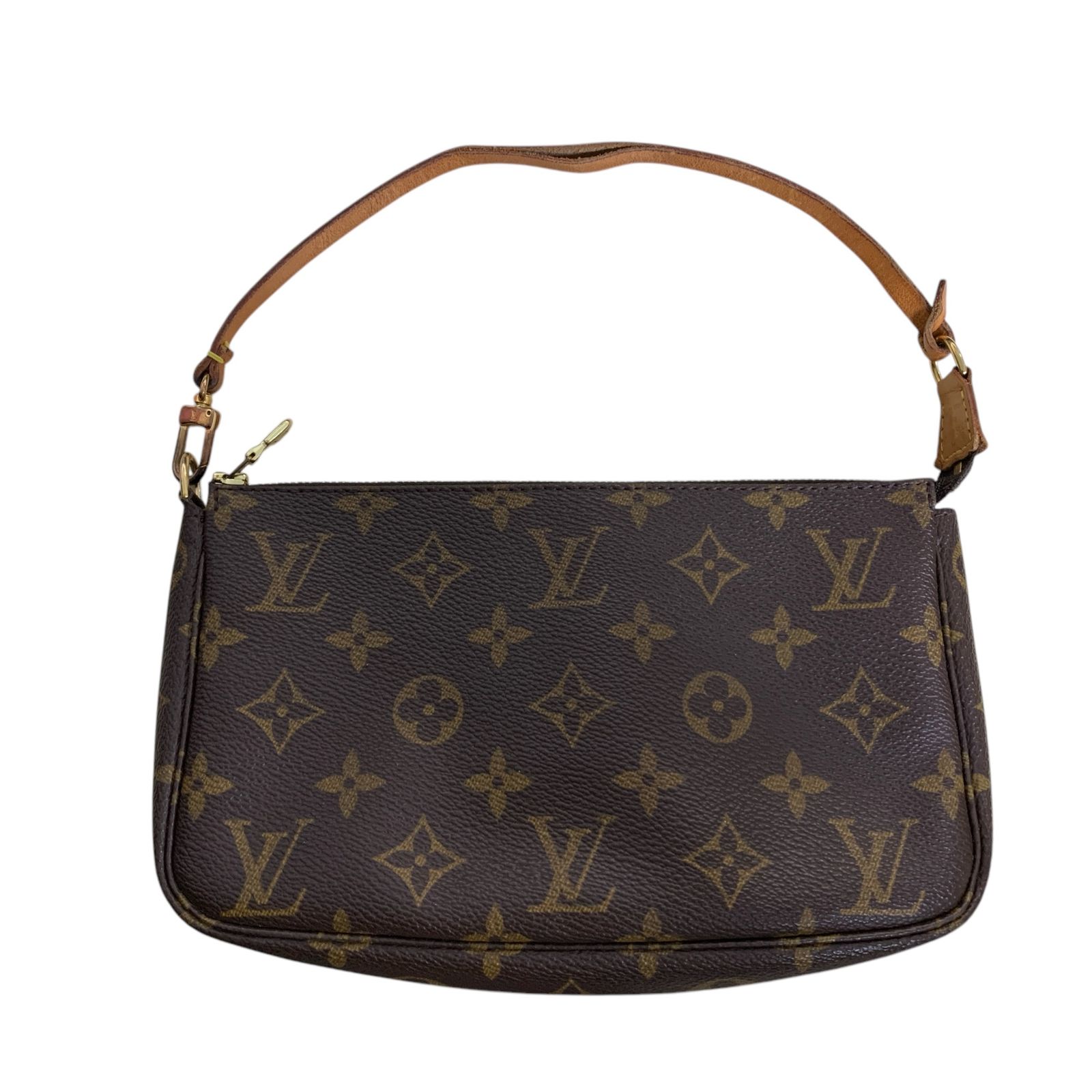 ◆ ◆ LOUIS VUITTON ルイ ヴィトン モノグラム ポシェットアクセソワール M51980 ポーチ バッグ ブラウン 本体のみ V88354NM
