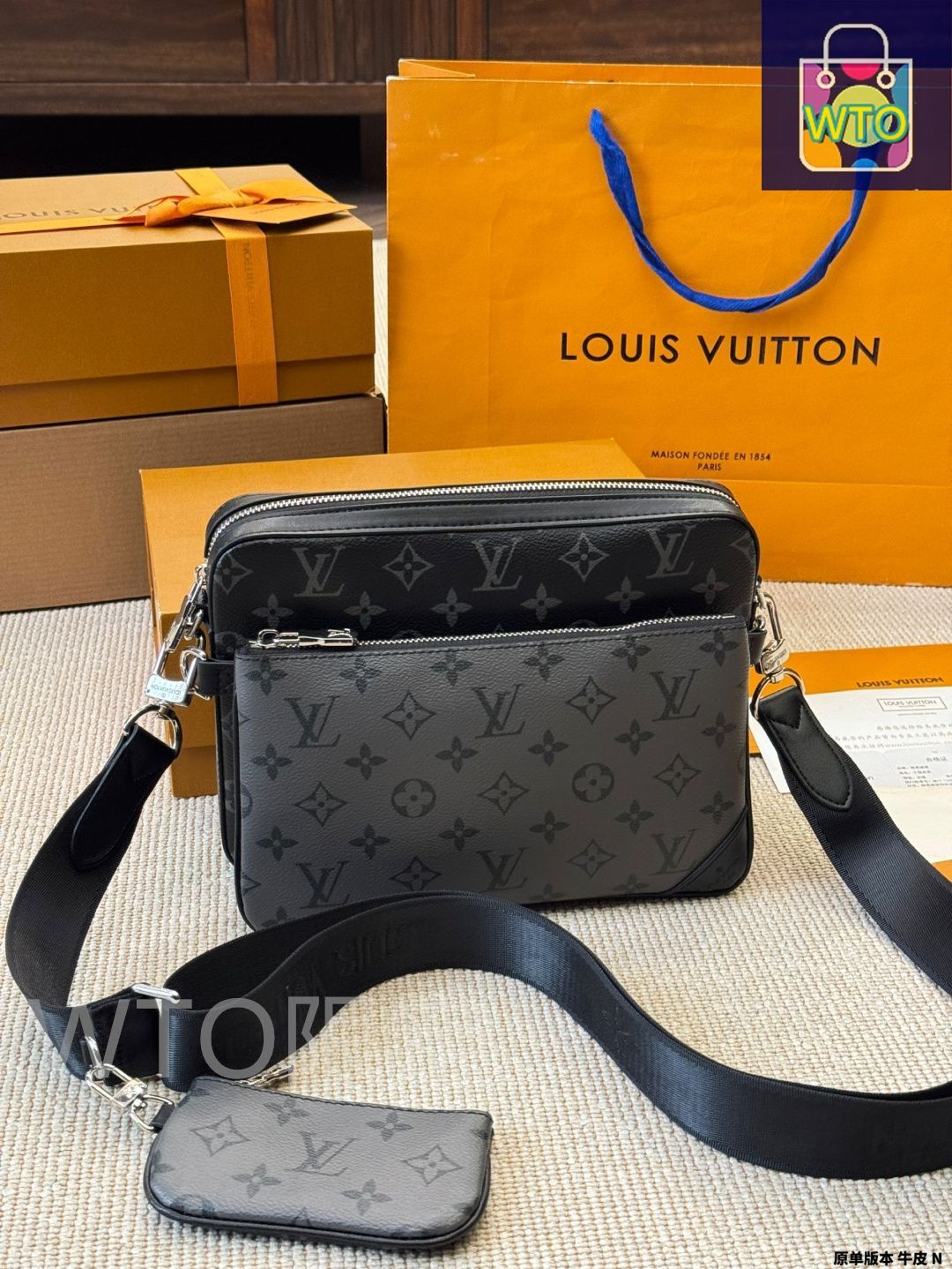 訳あり Louis Vuitton ダミエ メッセンジャーバッグ スマホで購入！】LOUIS VUITTON(ルイ・ヴィトン)ダミエ