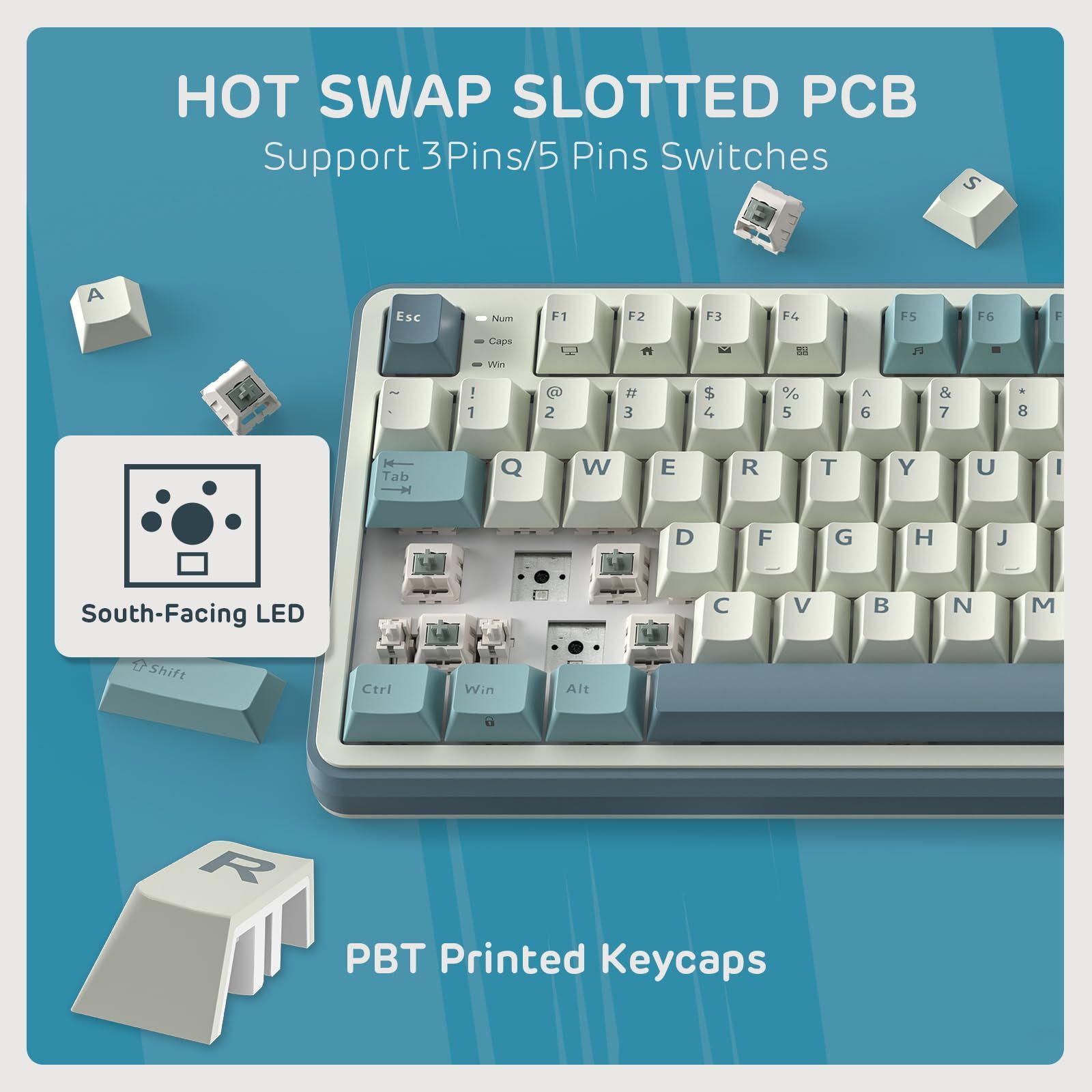 RK  Kludge RK-S98 JP キーボード 本体 RK ROYAL KLUDGE S98-JP 96% ワイヤレス メカニカルキーボード