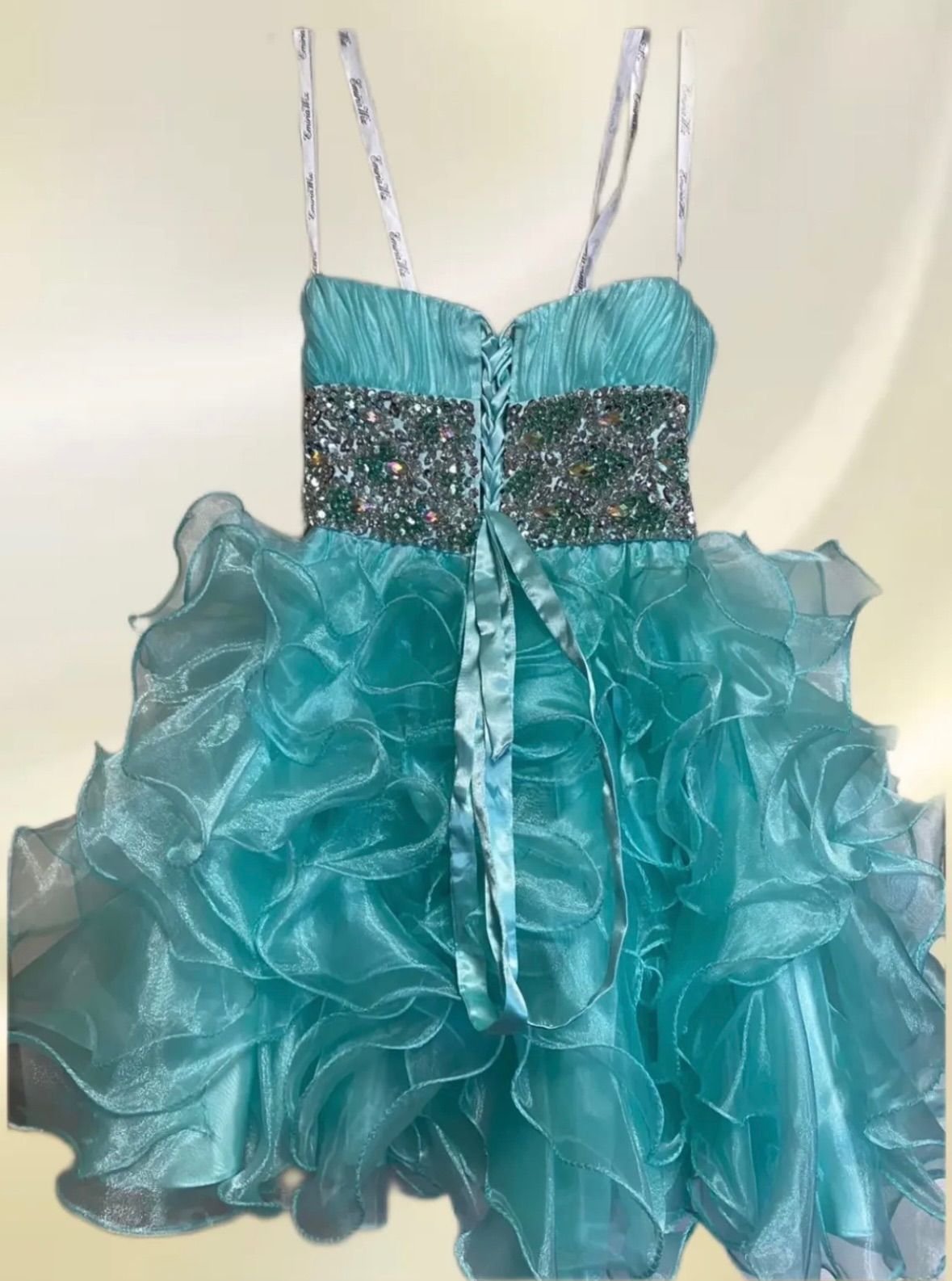 EmiriaWiz】オーロラジュエリーミニドレス ブルー - メルカリ