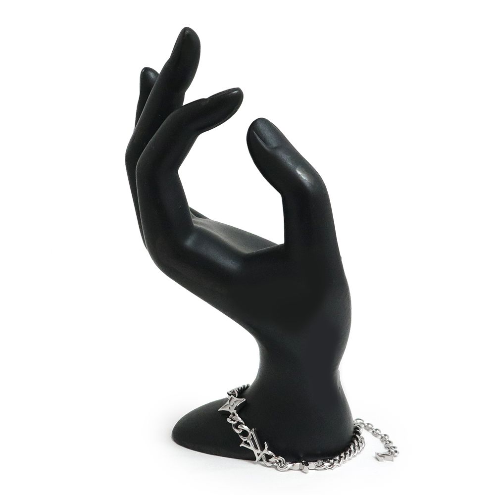 極 美品 箱 袋付 ルイヴィトン モノグラム ブレスレット シルバー ブラック 極 美品 箱 袋付 ルイヴィトン モノグラム ブレスレット