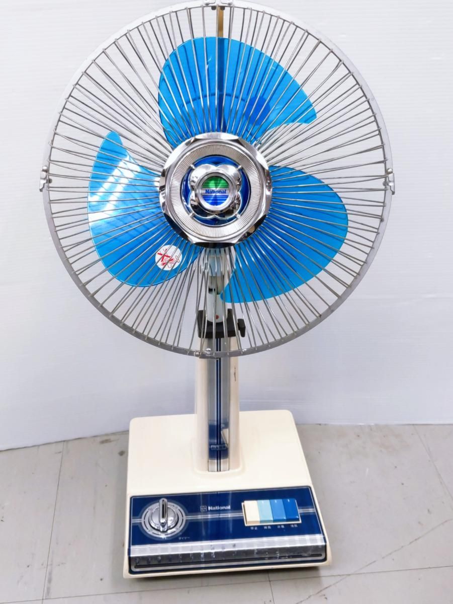 中古現状品】ナショナル 昭和レトロ扇風機 30センチ座敷扇 F-30H1L〇YR