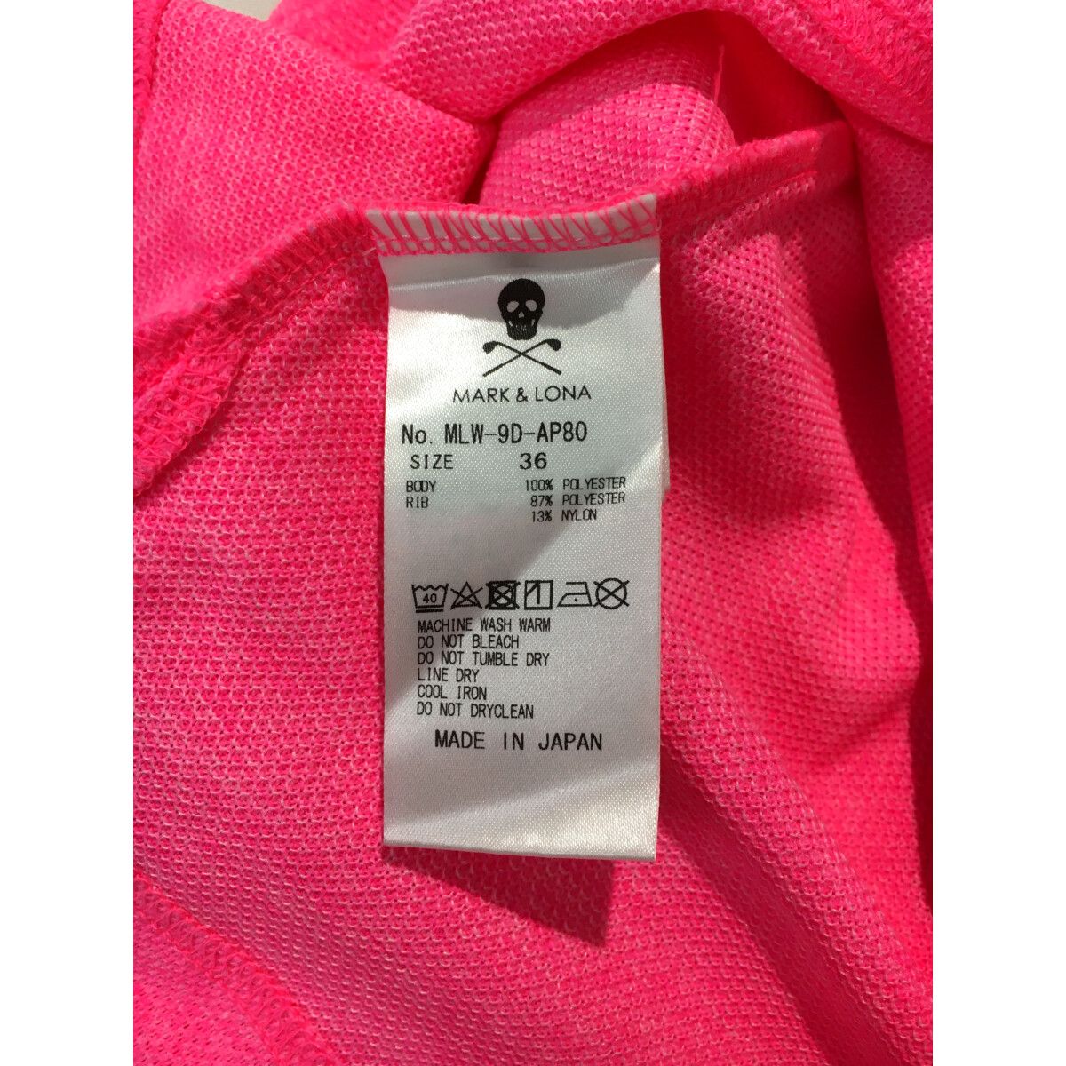 ブランドバッグ通販サイト 中古 レディース マークアンドロナ MARK&LONA 半袖ポロシャツ 36 レディースウェア