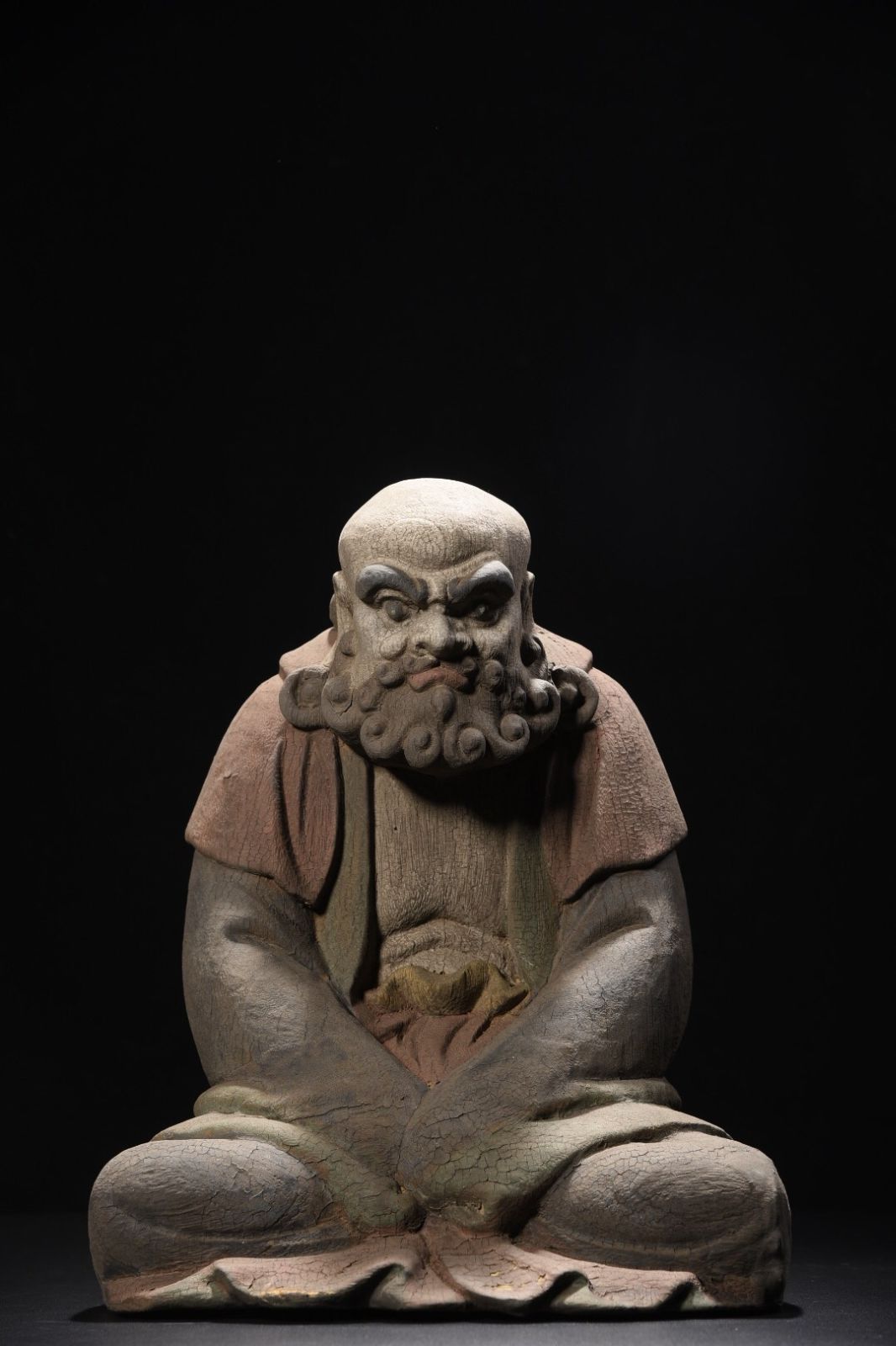 店長一押し 蔵友旧蔵出 黄楊木 細密彫 五子鯉魚 置物 古賞