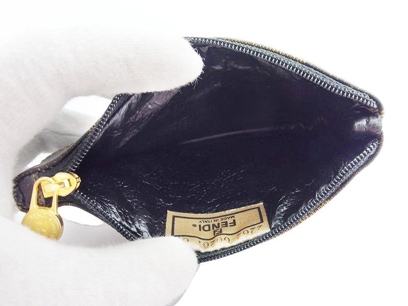 フェンディ FENDI コインケース ペカン ブラック ベージュ