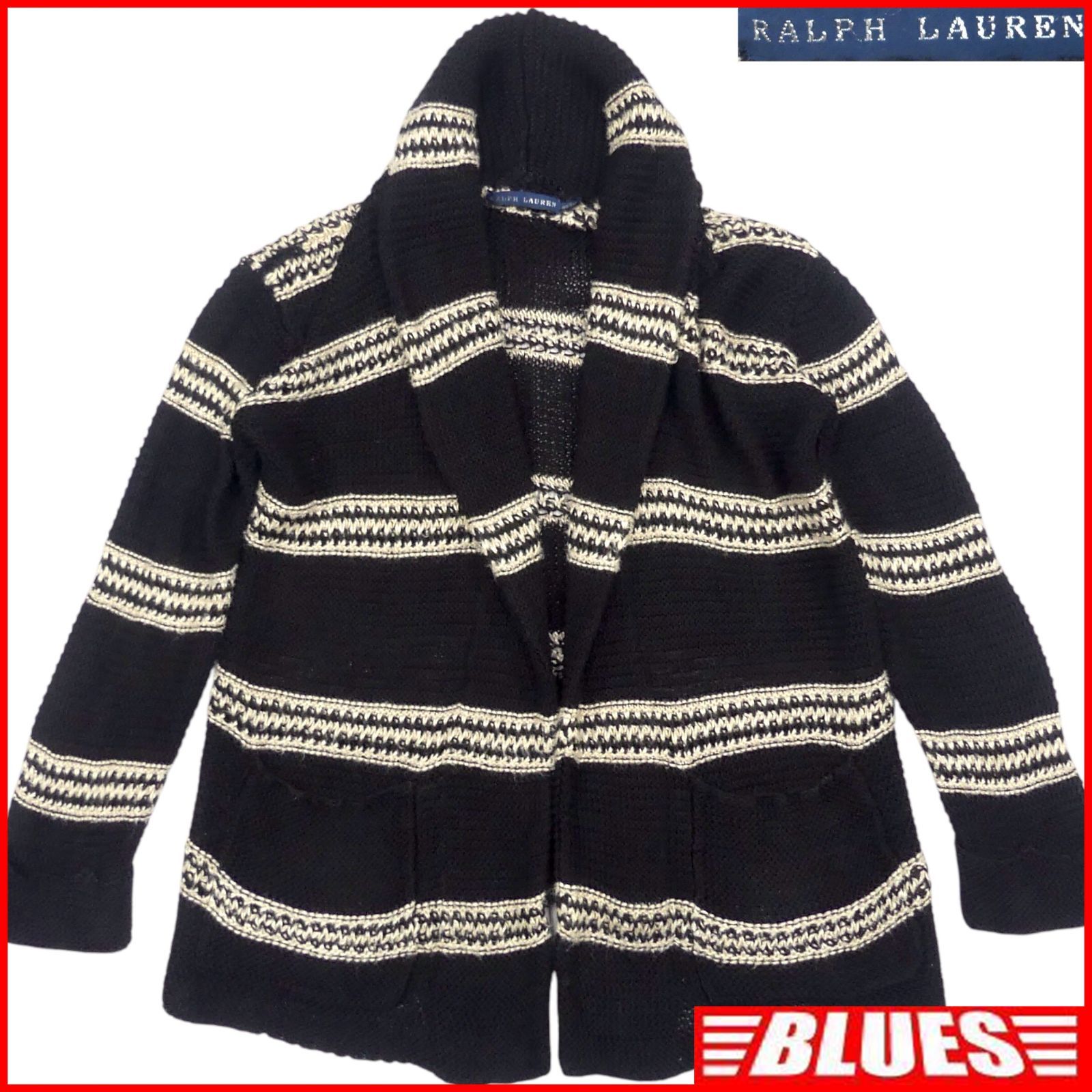 POLO RALPH LAUREN ラルフローレン カーディガン セーター ニット S 麻 