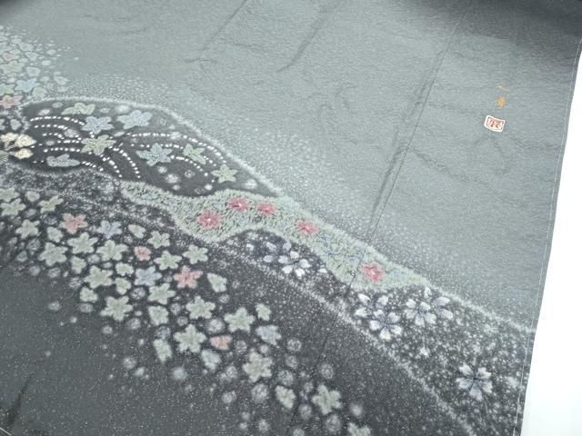 平和屋着物□極上 吉乃一廉 幻の辻が花 訪問着 絞り 暈し染め 銀通し地