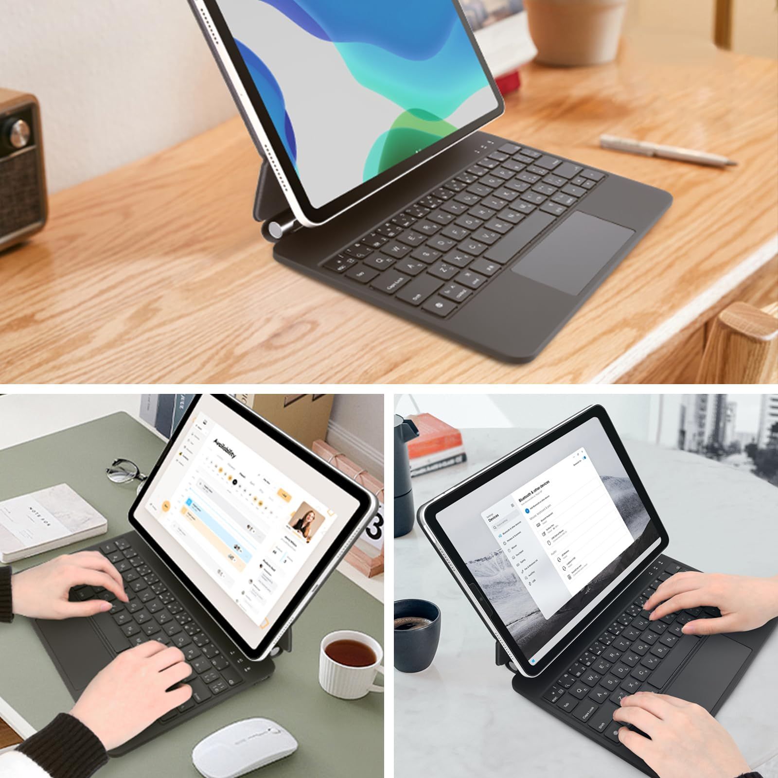 マジックキーボードRii |11対応スマートキーボードマグネットフローティングデザイン