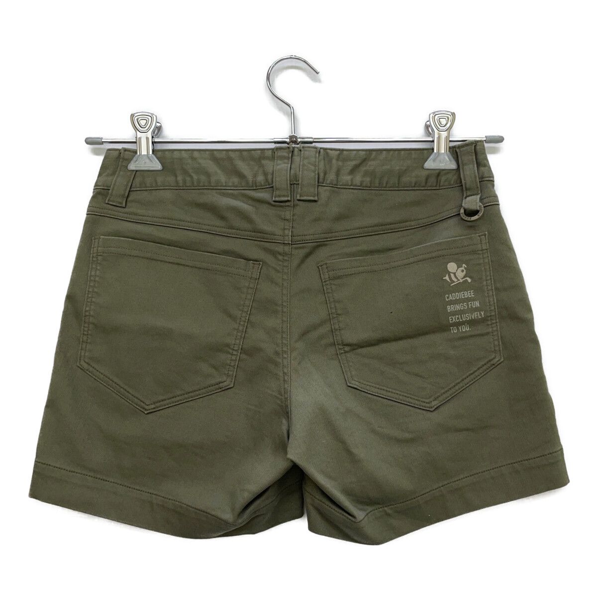 レディース ハチヤーズ 8YARDS ショートパンツ S カーキ シンプル コットン混